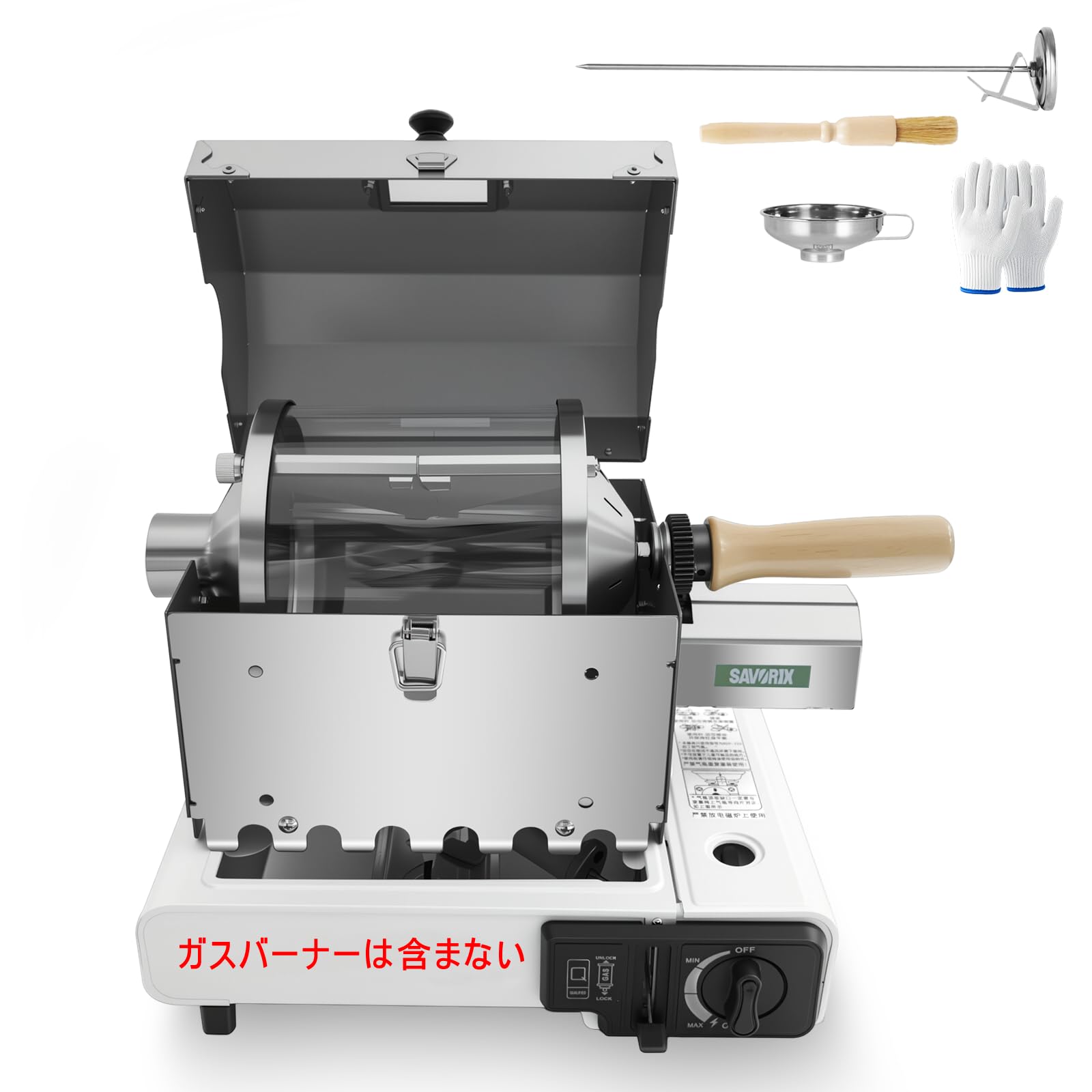 ステンレス製ロースター 温度計付き 71Zf6xnlzIL._AC_UF350,